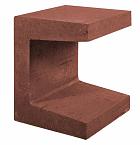 U-Element | Corten/Bruin | 40x40x50 cm