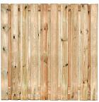 Tuinscherm | Grenen | Bois 21 planks/15mm |  Geschaafd/RVS | Groen | Geïmpregneerd | 180x180 cm