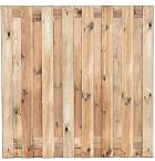 Tuinscherm | Grenen | Colorado 17 planks/15mm | Geschaafd/RVS | Groen | Geïmpregneerd | 180x180 cm