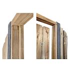 Deurkozijn met aanslagligger | Grenen | Geïmpregneerd | 150x210 cm