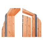 Deurkozijn met aanslagligger | Red Class | Geïmpregneerd | 150x210 cm