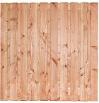 Tuinscherm | Douglas | Lima 21 planks/16mm | Blank | Geschaafd/Onbehandeld | RVS Geschroefd | 180x180 cm