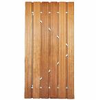 Deur met verstelbaar stalen frame | Hardhout | 100x195 cm