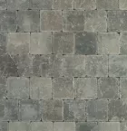 Metro Trommelsteen 15x15x6 S grijs/zwart genuanceerd