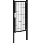 Hillfence metalen enkele poort Premium+slot 100x180cm zwart