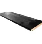Excellent/Elegant Achterwand Vuren Zwart Half Lips Verticaal 780cm