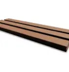 Excellent/Elegant Achter&zijwand Triple Rhombus Zwart Verticaal 400cm