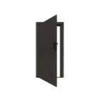 Excellent/Elegant Enkele Deur Zwart Vuren Dicht  Linksdraaiend