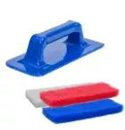 HMK - Handpadhouder 11,5x25cm + schrobpads - SET