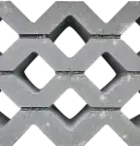 Grasbetontegel type F 40x60x10 (bovenzijde vlak) BK5 vierkante gaten