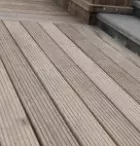 Bangkirai terrasplank glad/grof Basic 2,1x14,5x396cm