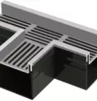 Top Stone 100/100 T-stuk - Grijs (Aluminium)