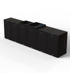 Kliko ombouw 120 Liter - 3 stuks GRAFIET ZWART met tuinbak