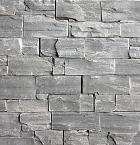 Grey Slate XL steenstrip eind/hoekstuk 45/15x15x2-3,5 cm.