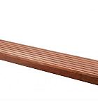 Hardhouten enkelzijdig geprofileerd dekdeel, 2,1 x 14,5 x 455 cm.