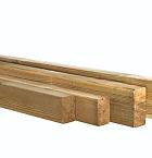 Grenen geschaafde regel 4,4 x 9,5 x 500 cm, groen geïmpregneerd.