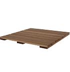 Hardhouten tegel 50 x 50 cm.