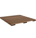 Hardhouten tegel 100 x 100 cm.