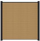 NewTechWood co-extrusie composiet scherm Triple, 180 x 180 cm, Red Cedar.