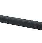 Betonpaal glad met diamantkop 10 x 10 x 190 cm, antraciet ongecoat, eindpaal t.b.v. scherm 90 cm hoog.