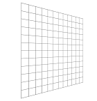 Gaaspaneel met maas 15 x 15 cm stekloos, verzinkte draad, 180 x 180 cm