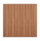 Hardhouten geschaafd plankenscherm design 28-planks 15 mm, recht verticaal, 180 x 180 cm.