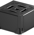 ACO Hexaline hoekelement zwart, incl. zwart kunststof rooster