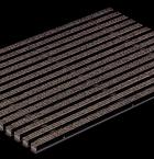 Mat tbv schoonloper, 1000x500mm aluminium + tapijt, antraciet