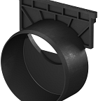 Easygarden universele eindkap rond 110mm tbv. ACO Hexaline 2,0 en ACO Euroline