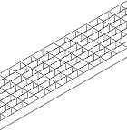 Maasrooster RVS L=1000mm 30/10 ACO Hexaline 2.0 en ACO Euroline