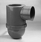 Riool Sifon  Ø110mm PVC gebruik in combi. met Hexa onderuitloop