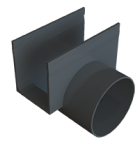 ACO SlimLine zij-uitloop 80mm