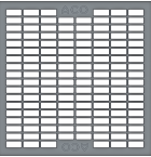 Maasrooster 30/10 kunststof B125 Afm. 250x250mm