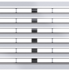Langsprofielrooster Verz. St., L=500mm tbv. ACO Hexaline, Euroline en Highline