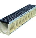 ACO Multidrain MD150 verz.st. rand incl. gy rooster L=1000mm H=210mm incl. knock out Ø160