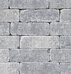 Stonique trommel longstone 7 cm grijs/zwart