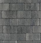 Patio brick 8 cm nero/grey komo