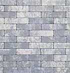 Waalformaat strak 20x5x6 cm grijs/zwart komo