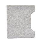 H-verbandsteen begin/eind 8 cm grijs