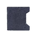 H-verbandsteen begin/eind 8 cm antraciet
