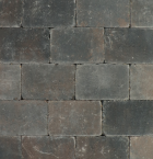 Metro Trommelsteen 20x30x6 bruin/zwart genuanceerd