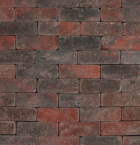 Tambour 21x7x7 rood/zwart