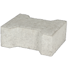Basicstone H-verbandsteen 20x16,4/11,7x8 normaal facet grijs 1000 KOMO PL1