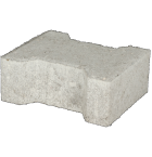 Ecotop Base H-verbandsteen 20x16,4/11,7x8 normaal facet grijs KOMO PL2