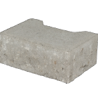 Ecotop Base Randsteen 20x13,4/11,5x8 normaal facet grijs KOMO PL2