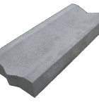 Molgootelement 40x12,5x100 holling is 26/4 grijs