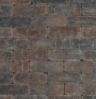 Metro Trommelsteen 21x7x7 bruin/zwart genuanceerd