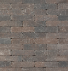 Metro Trommelsteen 20x5x7 bruin/zwart genuanceerd