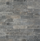 Metro Trommelsteen 20x5x7 grijs/zwart genuanceerd