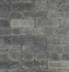 Metro Trommelsteen 21x7x7 grijs/zwart genuanceerd